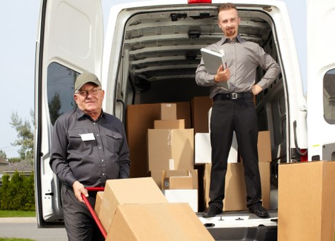 Customer complaint being recorded during a moving service review