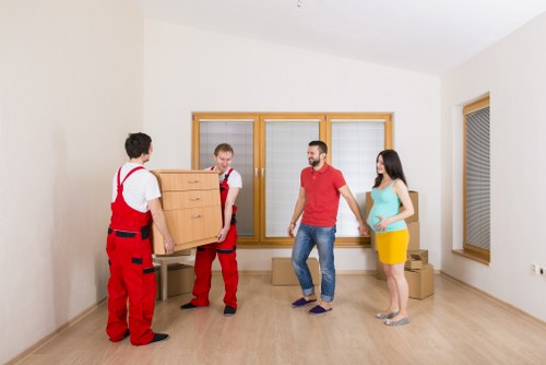 Careful furniture loading for a small removals job in Notting Hill