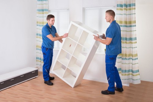 Packing boxes and furniture for Notting Hill removals