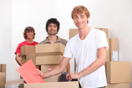 Packing and loading furniture into a removal van in Notting Hill